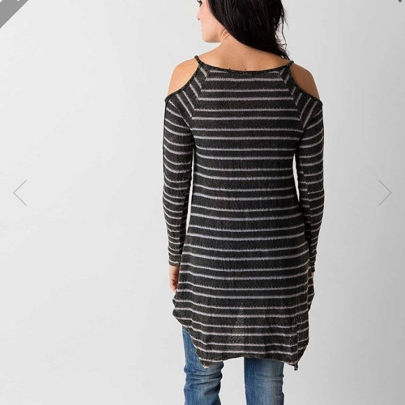 👽Striped Sweater Tunic - Picture 3 of 3